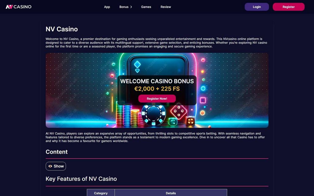 NV Casino Site Online